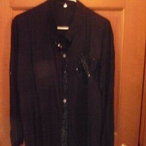 Long sleeve dressy blouse